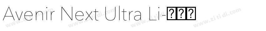 Avenir Next Ultra Li字体转换